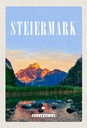 Holzschild 30x20 cm Steiermark Österreich See Natur Bildmotiv Reisemotiv Abenteuer Reisen
