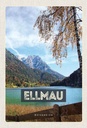 Holzschild 30x20 cm Ellmau Österreich Berge See Natur Bildmotiv Reisemotiv Abenteuer Reisen