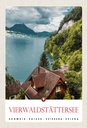 Holzschild 30x20 cm Vierwaldstättersee Schweiz Natur Bildmotiv Reisemotiv Abenteuer Reisen