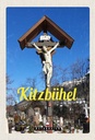 Holzschild 30x20 cm Kitzbühel Österreich Jesus Skulptur Bildmotiv Reisemotiv Abenteuer Reisen