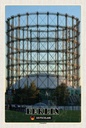 Holzschild 30x20 cm Berlin Deutschland Gasometer Bildmotiv Reisemotiv Abenteuer Reisen