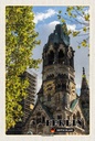 Holzschild 30x20 cm Berlin Gedächtniskirche Deutschland Bildmotiv Reisemotiv Abenteuer Reisen