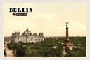 Holzschild 20x30 cm Berlin Siegessäule Deutschland Bildmotiv Reisemotiv Abenteuer Reisen