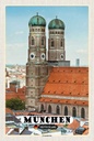 Holzschild 30x20 cm München Altstadt Frauenkirche