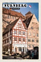 Holzschild 30x20 cm Nürnberg Deutschland Altstadt Bildmotiv Reisemotiv Abenteuer Reisen
