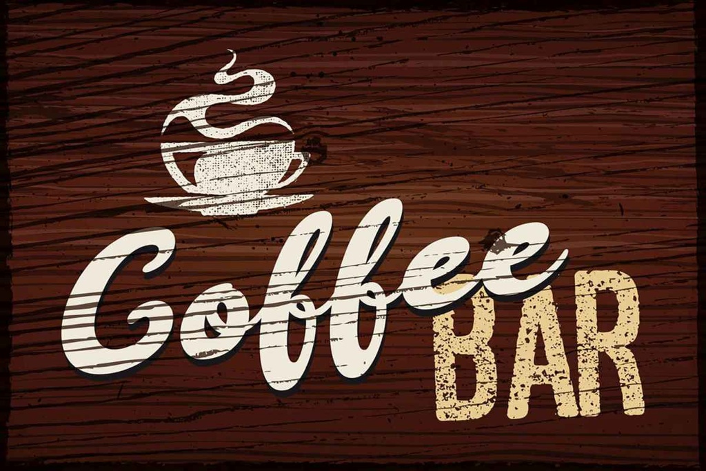 Holzschild 20x30 cm Coffee Bar