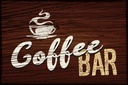 Holzschild 20x30 cm Coffee Bar