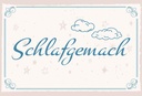 Holzschild 20x30 cm Schlafgemach