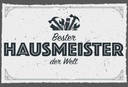 Holzschild 20x30 cm Bester Hausmeister der Welt