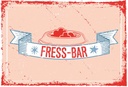 Holzschild 20x30 cm Fress-Bar