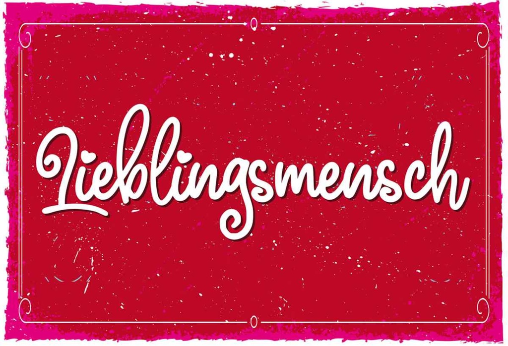 Holzschild 20x30 cm Lieblingsmensch