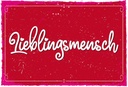 Holzschild 20x30 cm Lieblingsmensch