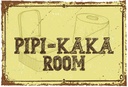 Holzschild 20x30 cm Pipi-Kaka room