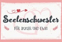 Holzschild 20x30 cm Seelenschwester Für immer und Ewig