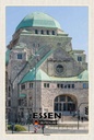Holzschild 30x20 cm Essen Synagoge Architektur Dkeo Bildmotiv Reisemotiv Abenteuer Reisen