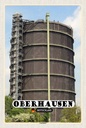 Holzschild 30x20 cm Oberhausen Gasometer Gebäude Bildmotiv Reisemotiv Abenteuer Reisen