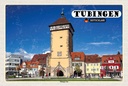 Holzschild 20x30 cm Tübingen Tübinger Tor Zentrum Bildmotiv Reisemotiv Abenteuer Reisen