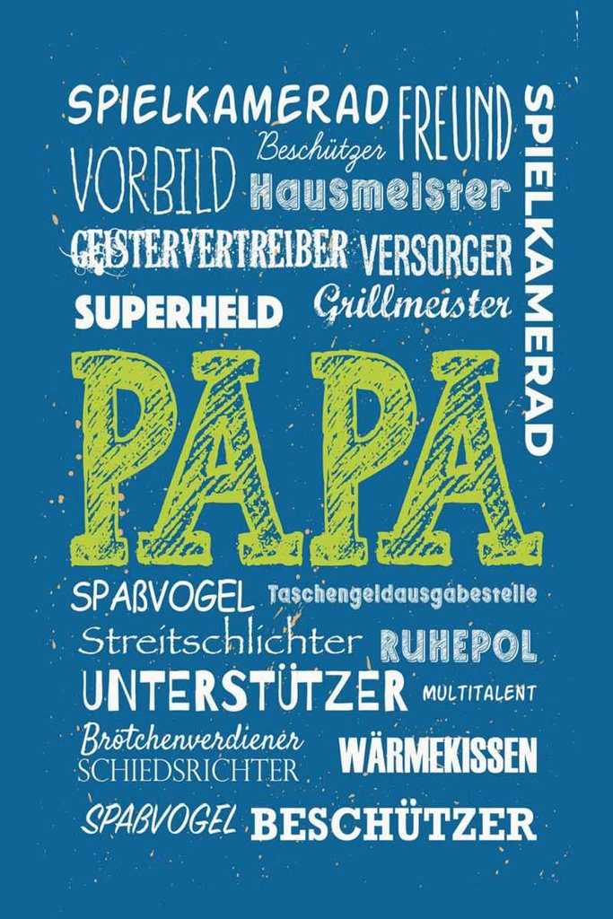 Holzschild 30x20 cm Papa Superheld Vorbild Beschützer