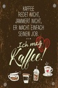 Holzschild 30x20 cm ich mag Kaffee Herz