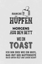 Holzschild 30x20 cm ich wie Brot nach unten fällt