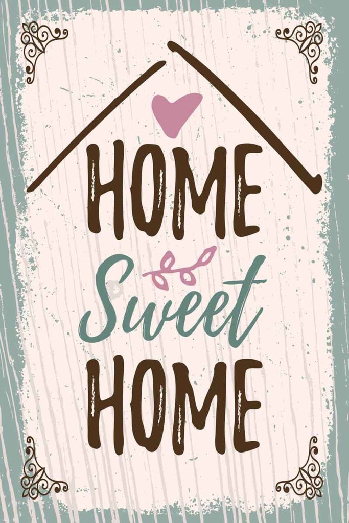 Holzschild 30x20 cm Home Sweet Home