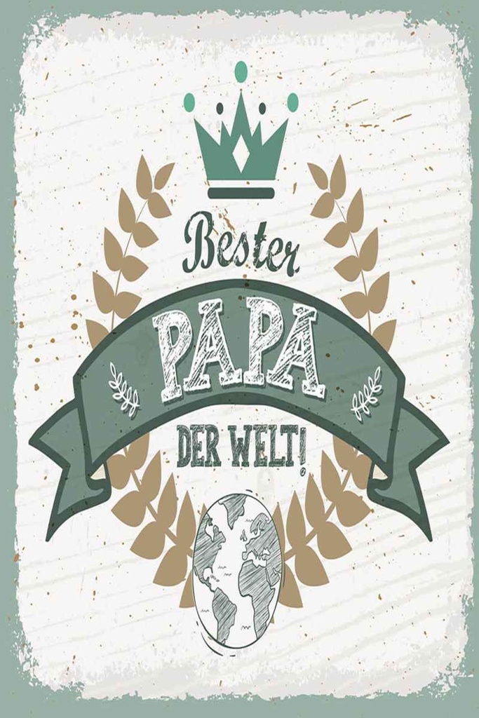 Holzschild 30x20 cm Bester Papa der Welt