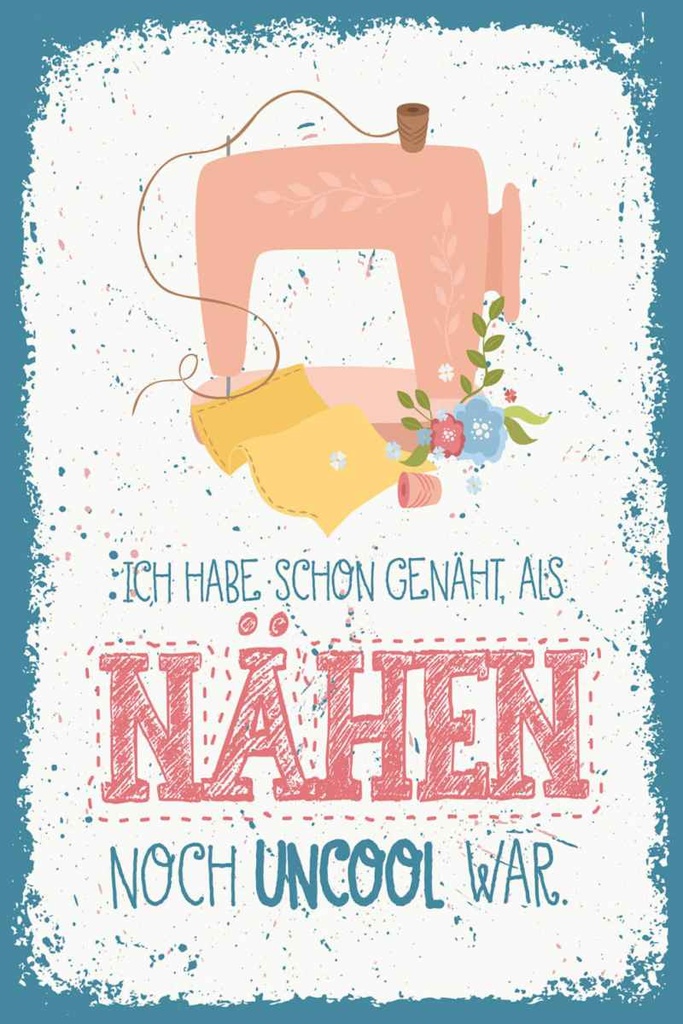 Holzschild 30x20 cm NÄHEN habe schon genäht als
