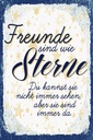 Holzschild 30x20 cm Freunde wie Sterne sind immer da