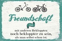 Holzschild 20x30 cm Freundschaft noch bekloppter sein