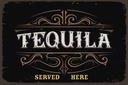 Holzschild 20x30 cm Tequila served here