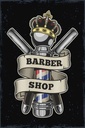 Holzschild 30x20 cm Barbershop Friseur Salon Haare