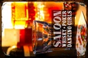 Holzschild 20x30 cm Saloon Whisky Poker Zigarre Girls