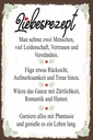 Holzschild 30x20 cm Liebesman nehme 2 Menschen