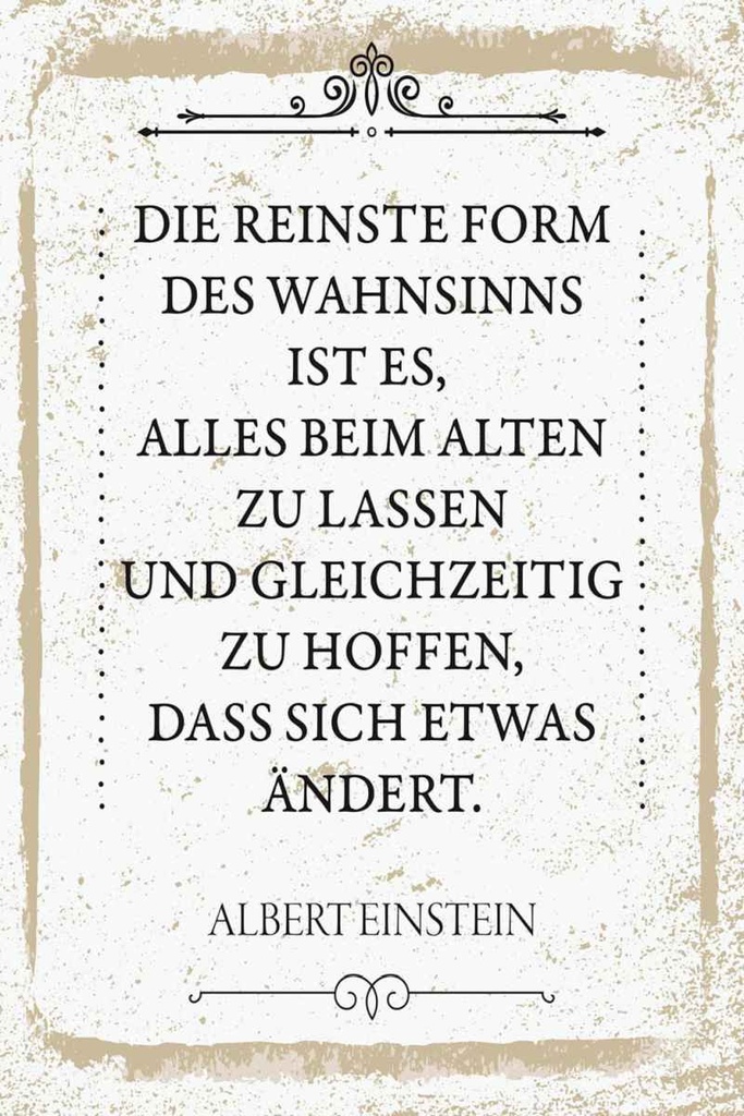 Holzschild 30x20 cm Einstein reinste Form Wahnsinns