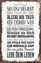 Holzschild 30x20 cm Sei du selbst mache Fehler lerne