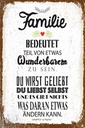 Holzschild 30x20 cm Familie Teil von etwas wunderbarem