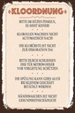 Holzschild 30x20 cm Kloordnung bitte im sitzen pinkeln