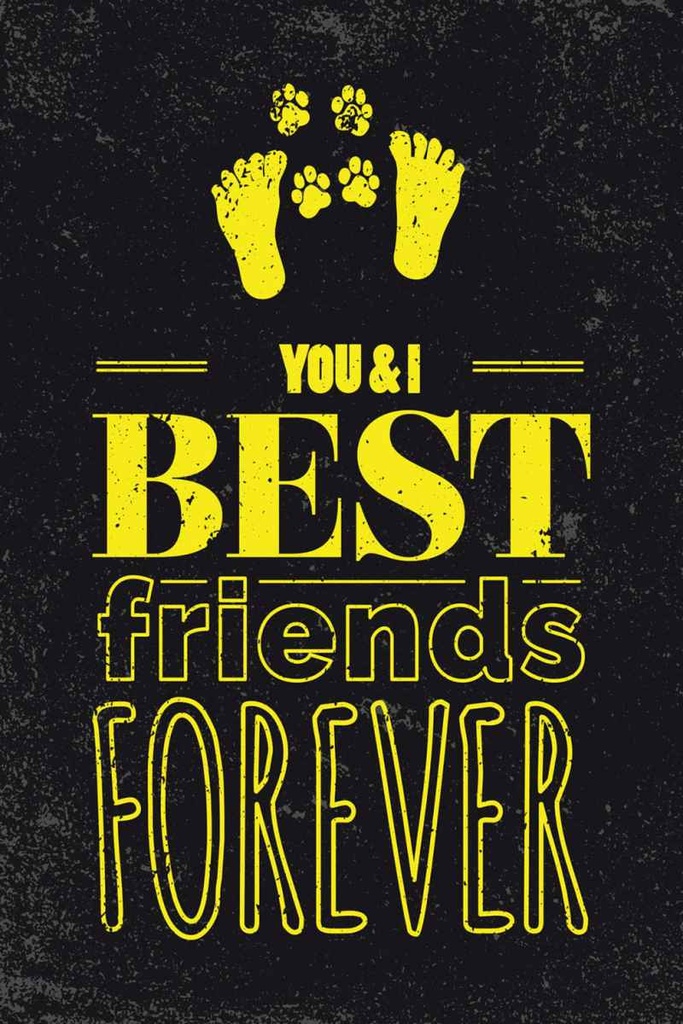 Holzschild 30x20 cm Freunde You I best friends forever