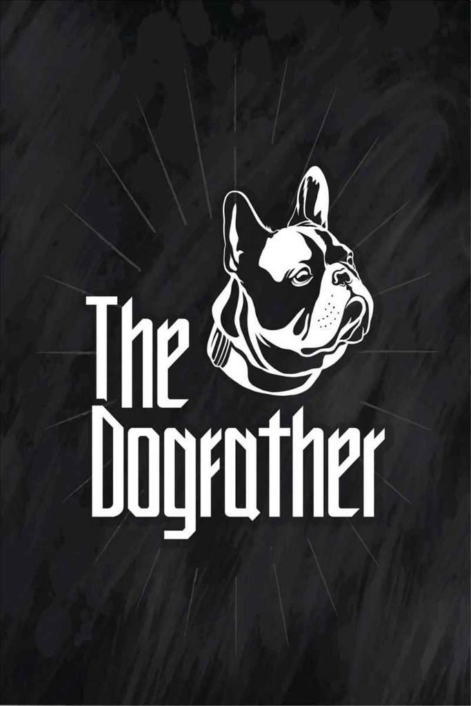 Holzschild 30x20 cm Tiere Hund Dog The Dogfather