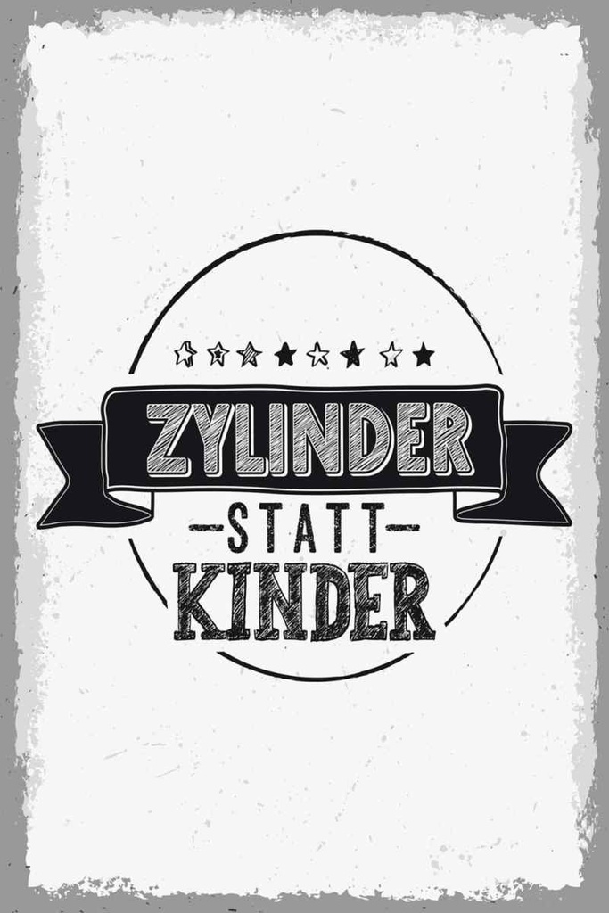 Holzschild 30x20 cm lustig Zylinder statt Kinder