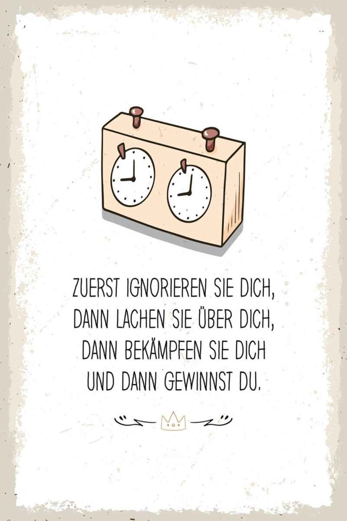 Holzschild 30x20 cm Zuerst ignorieren dich du gewinnst