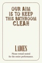 Holzschild 30x20 cm Keep this bathroom clean