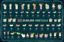 Holzschild 20x30 cm 50 Fabulous Cocktails Drinks