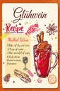 Holzschild 30x20 cm Glühwein Recipe Mulled Wine
