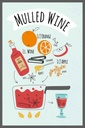 Holzschild 30x20 cm Mulled Wine Orange Wine Anise