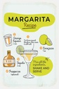 Holzschild 30x20 cm Margarita Recipe orange lime