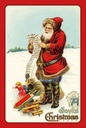 Holzschild 30x20 cm Santa Clause Schnee