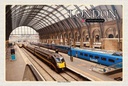 Holzschild 20x30 cm London UK King`s Cross Station Bildmotiv Reisemotiv Abenteuer Reisen
