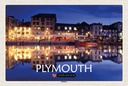 Holzschild 20x30 cm Plymouth Harbour England UK Bildmotiv Reisemotiv Abenteuer Reisen