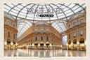 Holzschild 20x30 cm Mailand Galleria Vittorio Emanuele Bildmotiv Reisemotiv Abenteuer Reisen
